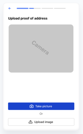 Proof of address screen 2