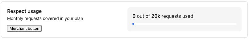 Billing portal Respect Monitoring usage banner web component