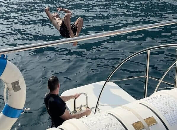 Boat trip back-flip