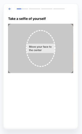 Proof of identity screen 3