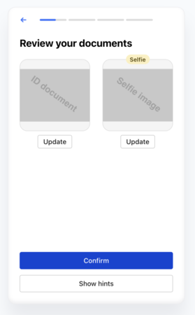 Proof of identity screen 5