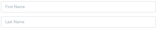 Address name stacked layout