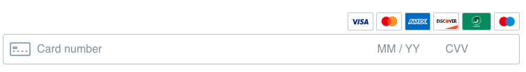 Payment card default layout